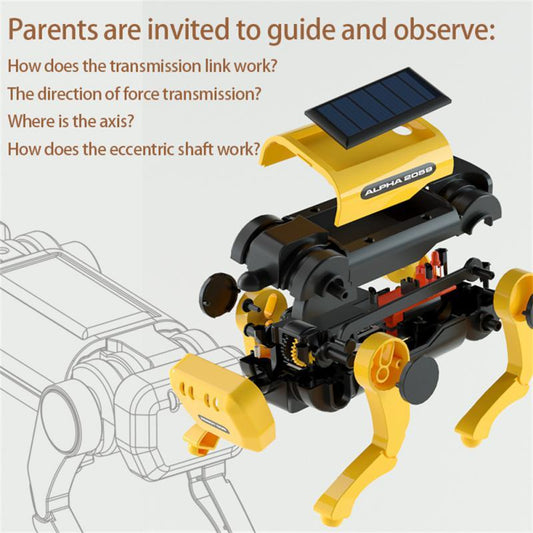 Solar Energy Technology Makes And Invents Scientific Experiment Self-installing Robot