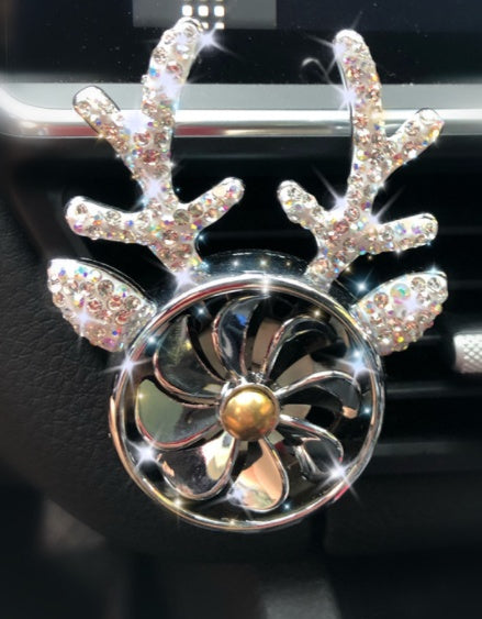 Car Aromatherapy, Diamond-encrusted Antlers, Car Ornaments, Perfume Fans, Car Accessories