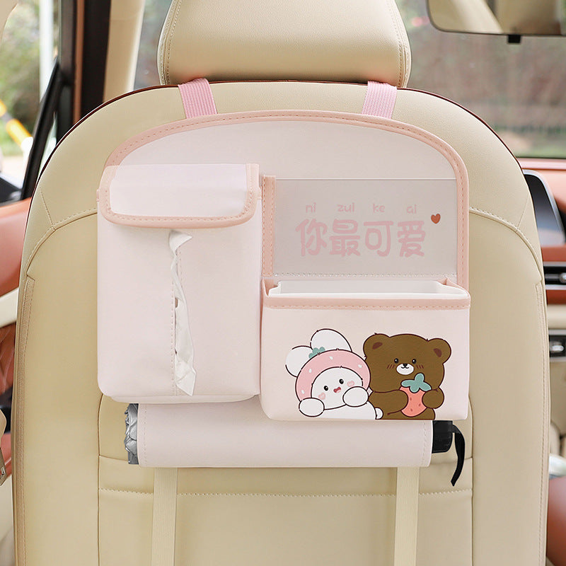 Multifunctional Car Storage Bag Cute Cartoon