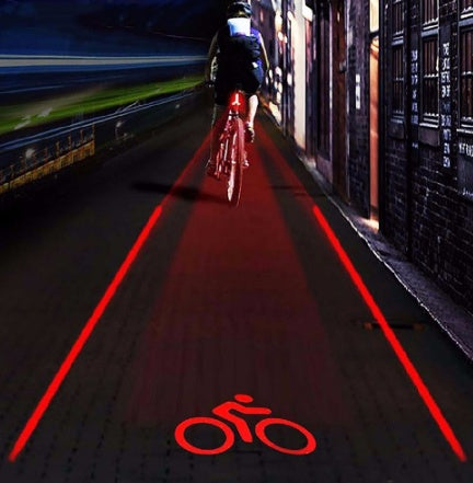 Bicycle laser taillight