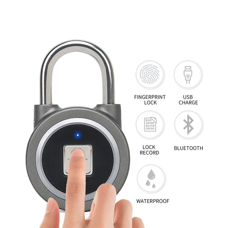 Smart lock fingerprint padlock mobile phone APP control Bluetooth unlocking luggage fingerprint lock trolley case fingerprint lock