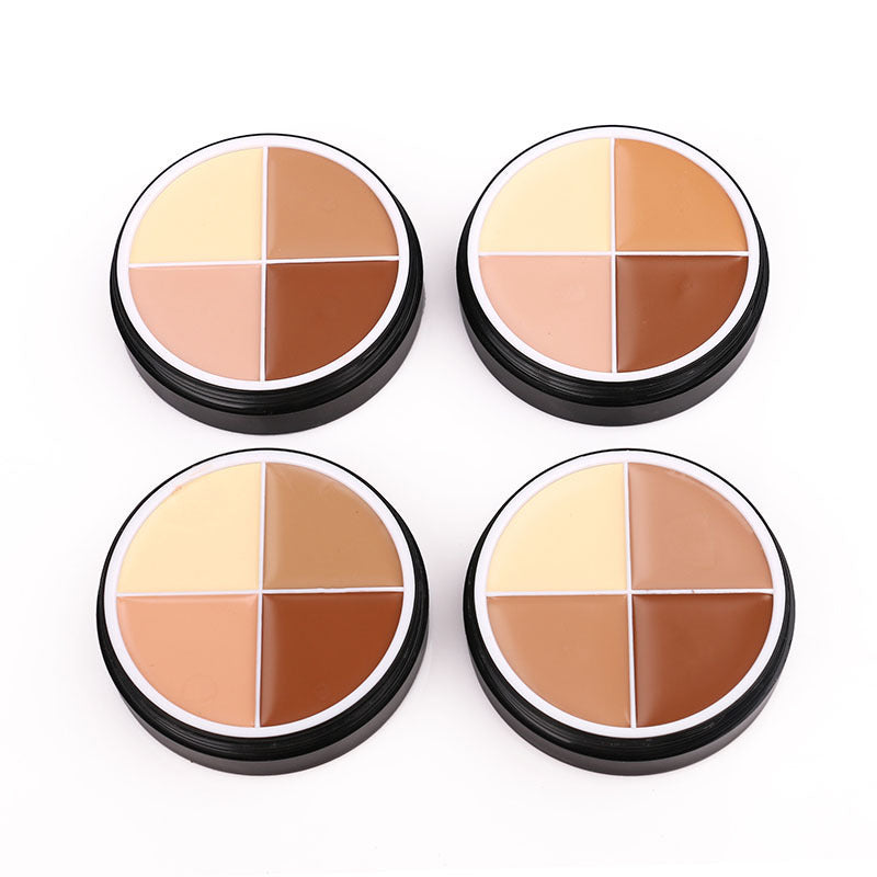 Hot Sale Nuo Foundation Cream Four-Color Concealer Toning Cosmetics