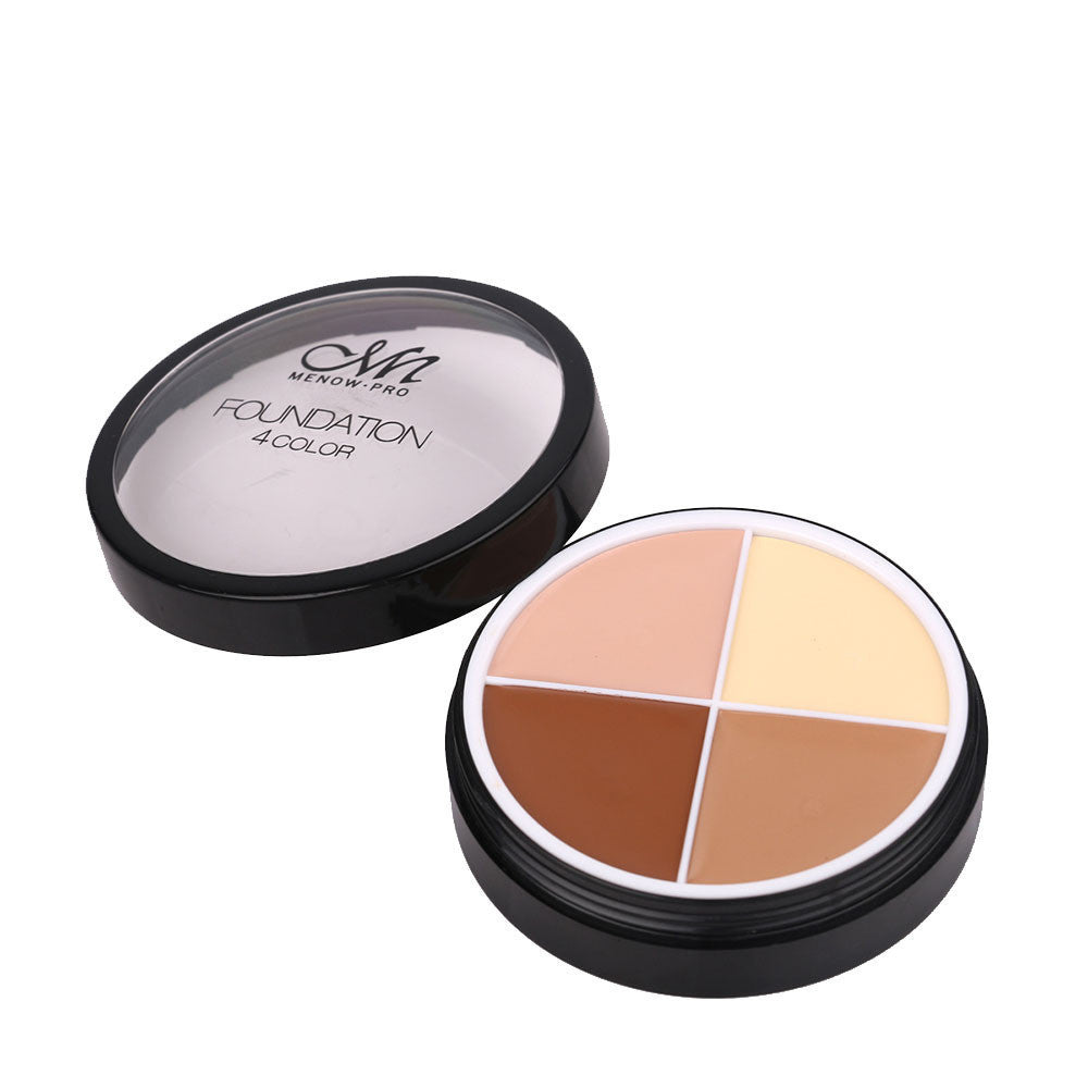 Hot Sale Nuo Foundation Cream Four-Color Concealer Toning Cosmetics