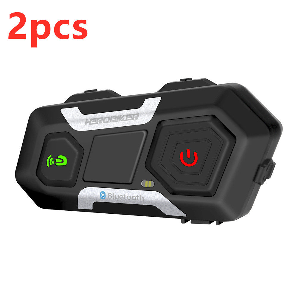 HEROBIKER Motorcycle Intercom Helmet Headset Helmet Waterproof Speaker Interphone Moto Headset Wireless Intercomunicador 1200M