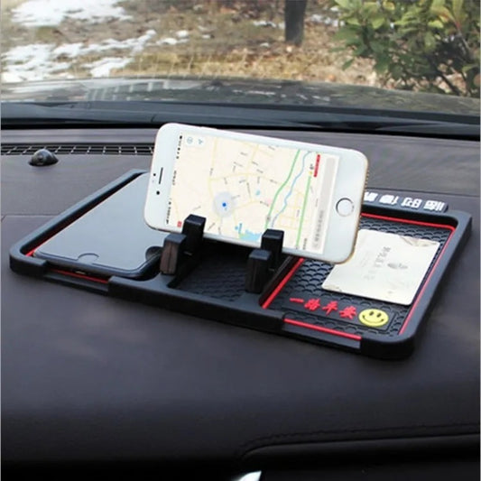 Mobile phone holder multi-function non-slip pad pendulum