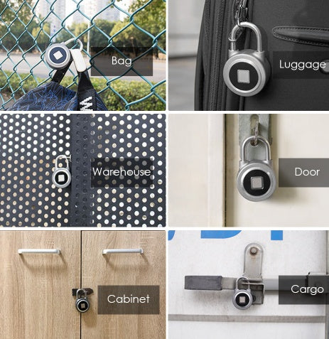 Smart lock fingerprint padlock mobile phone APP control Bluetooth unlocking luggage fingerprint lock trolley case fingerprint lock