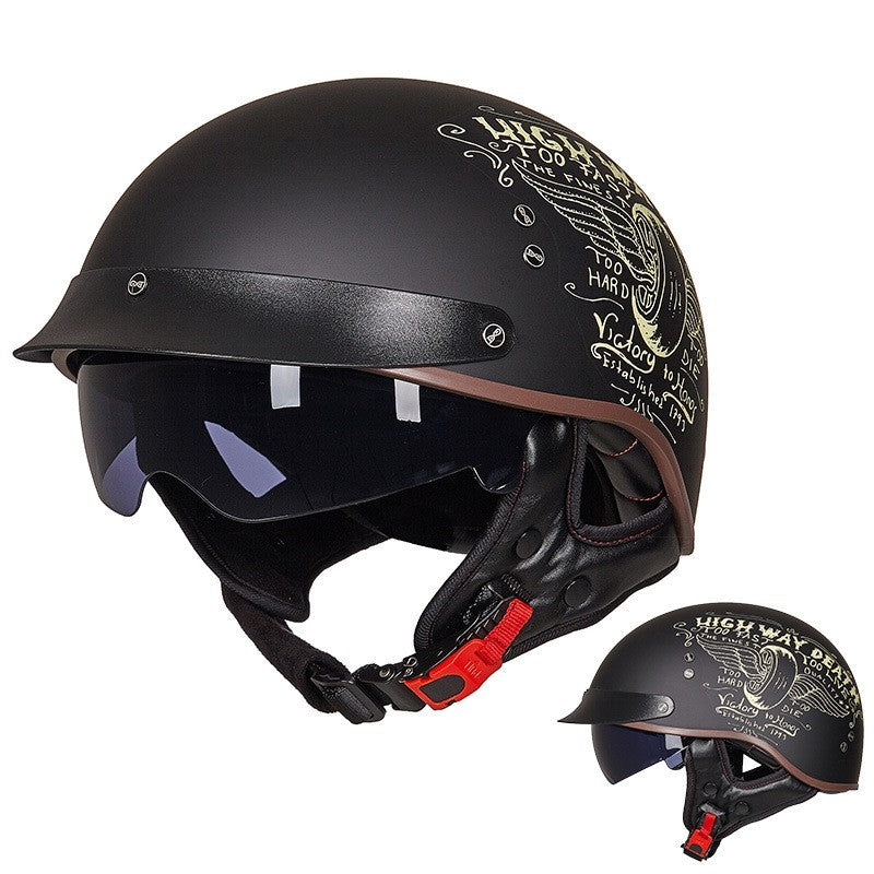 Retro Motorcycle Breathable Helmet