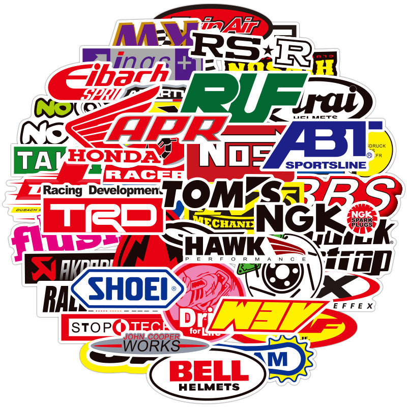 Car and motorcycle stickers