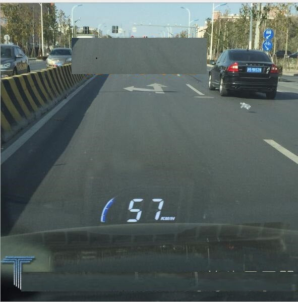 A101 head-up display HUD speed speed water temperature small mileage OBD universal car display