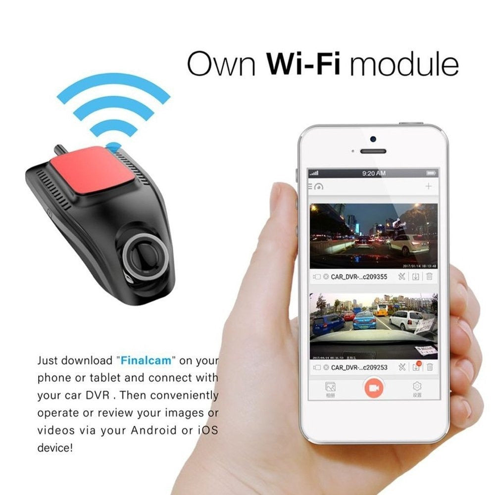 Small Eye Dash Cam Car DVR Recorder Camera With Wifi Full HD