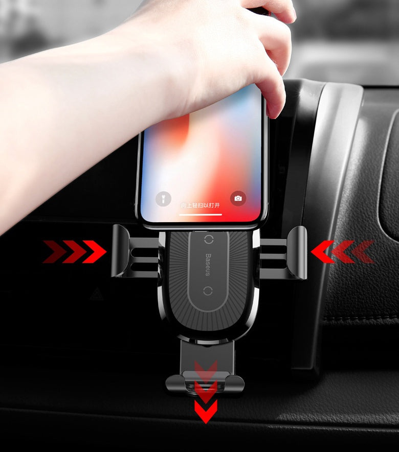 Gravity bracket wireless charging car two-in-one wireless charging bracket charger new car wireless charging