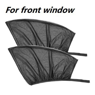 Car Front&Rear Side Curtain Sun Visor Shade Mesh Cover Insulation Anti-mosquito Fabric Shield UV Protector Car Accessories Car Side Window Sunshades Window Screen Door Covers UV Protector