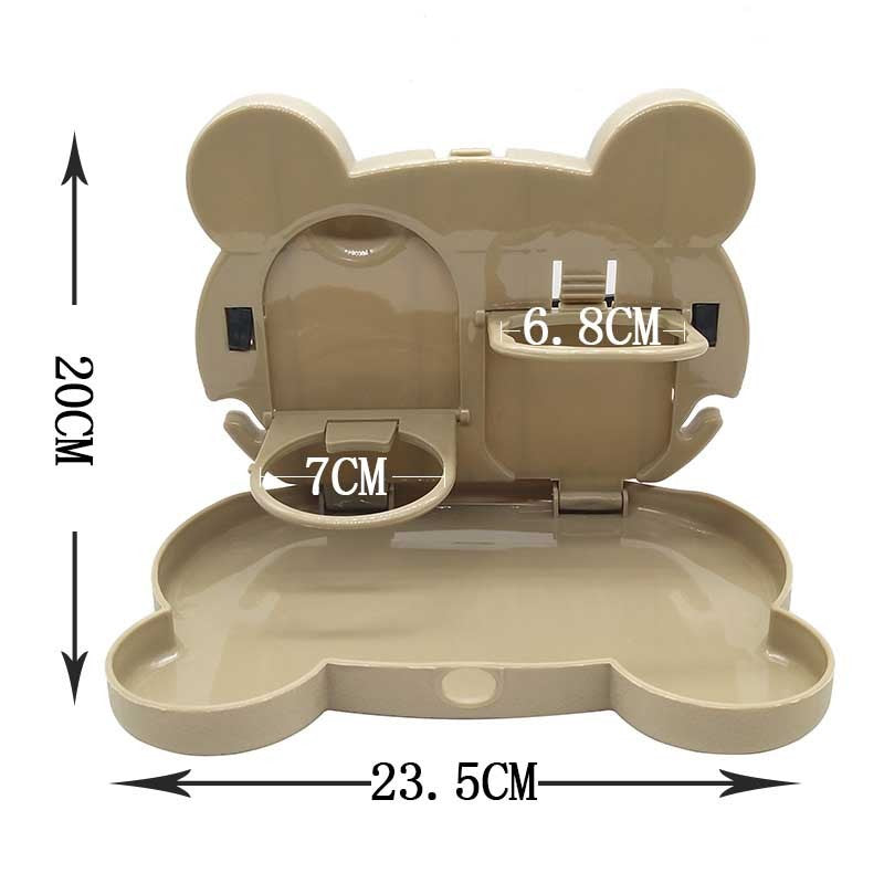 Child Car Seat Table Car Seat Tray Storage Kids Toy Food Water Holder Children Portable Table For Car Baby Food Desk ABS