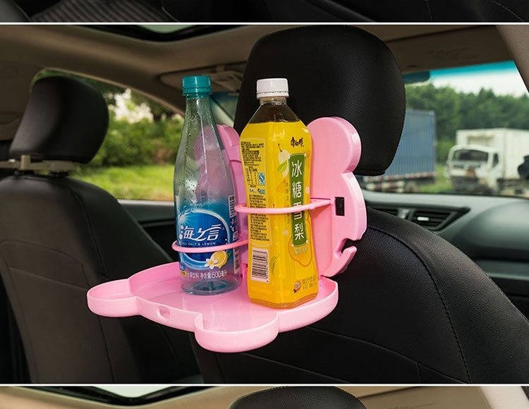 Child Car Seat Table Car Seat Tray Storage Kids Toy Food Water Holder Children Portable Table For Car Baby Food Desk ABS