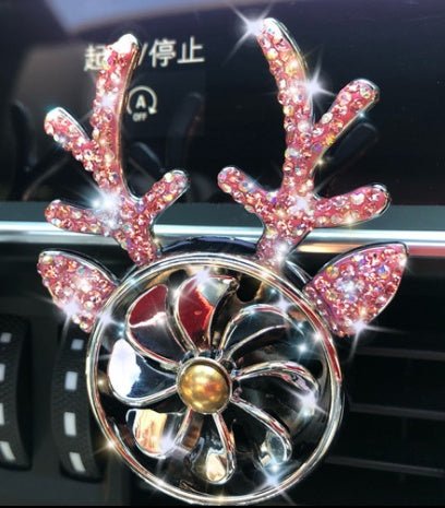 Car Aromatherapy, Diamond-encrusted Antlers, Car Ornaments, Perfume Fans, Car Accessories