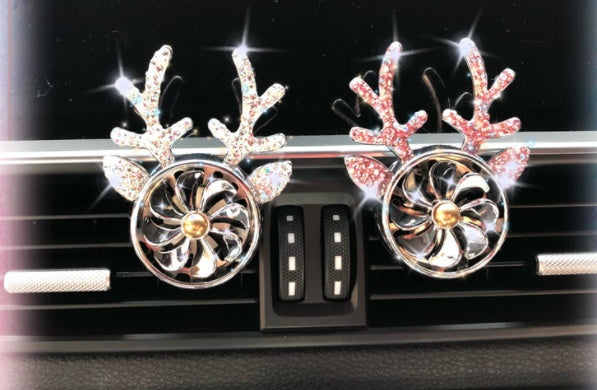 Car Aromatherapy, Diamond-encrusted Antlers, Car Ornaments, Perfume Fans, Car Accessories