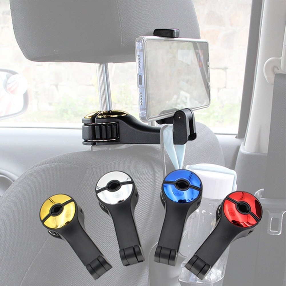 Car Headrest Hook Phone Car Holder Car Hanger For A4 B6 Seat Back Hanger Storage Hook Phone Holder Auto Fastener Clip