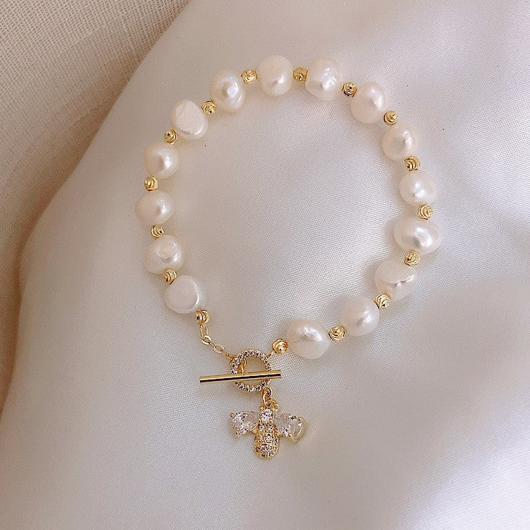 Women's Minimalist Freshwater Pearl Bracelet