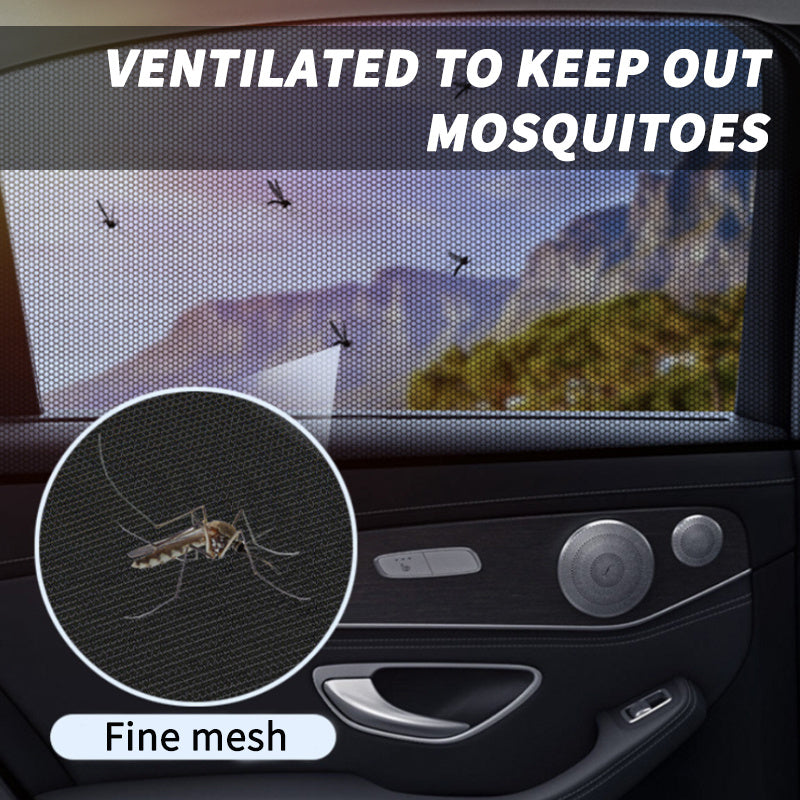 Car Front&Rear Side Curtain Sun Visor Shade Mesh Cover Insulation Anti-mosquito Fabric Shield UV Protector Car Accessories Car Side Window Sunshades Window Screen Door Covers UV Protector